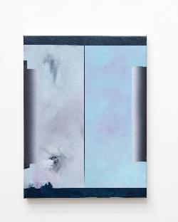 Fuga n. 17, 2020 - 2021, acrylic on canvas, cm 30 x 20