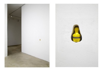 Things,
2011-14,
porcelain duck, hydrocal, wood, joint compound, sheetrock, wall paint, walls,
dimensions variable