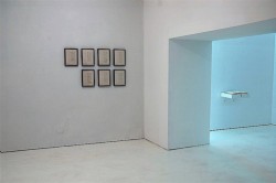 Damir Ocko, We saw nothing but the uniform blue of the Sky, 2012, exhibition view
