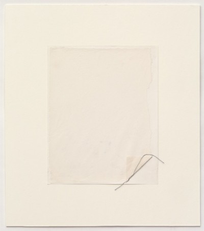 Untitled,
1977-1978,
pencil and thread on paper,
cm25 x 20 (sheet); cm 42 x 37 (framed), photo: Danilo Donzelli