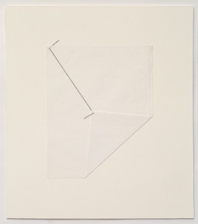 Untitled,
1977-1978,
thread on paper,
cm 25 x 20 (sheet); cm 42 x 37 (framed), photo: Danilo Donzelli