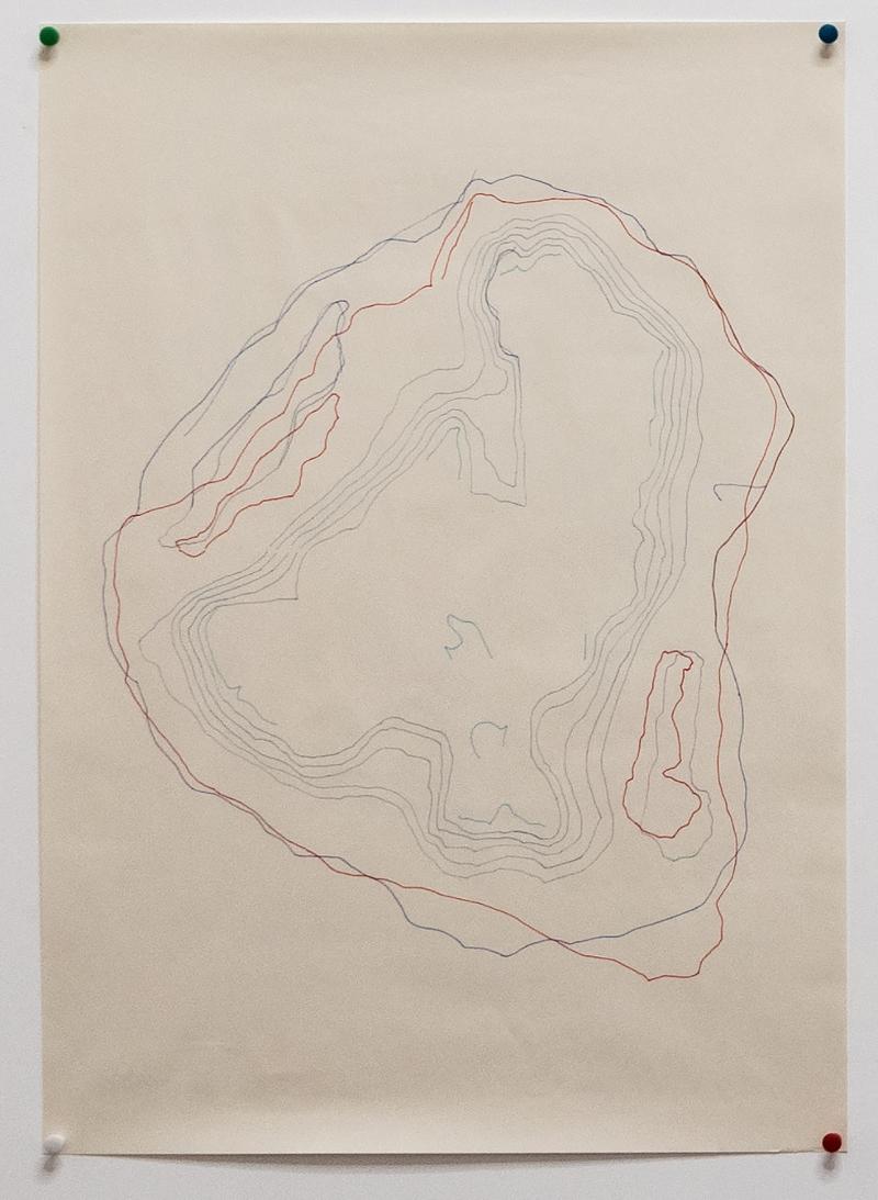 how to draw an island: mountains #1, 2020, ink on paper 60gr, cm 100 x 70
