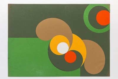 Yin - Yang, 1969-72, collage on paper, cm 50 x 70