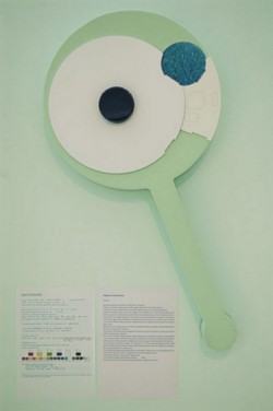 Proyecto Cpsulas TI,
2004-2011,
fibreglass, PVC, vinyl, paper,
cm 45 x 8 (each),
detail