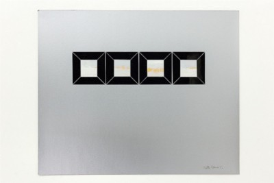 Finestre di cielo (Windows of sky), 1972, collage and acrylic on paper, cm 50 x 60