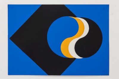 Yin - Yang, 1969-72, collage on paper, cm 50 x 70