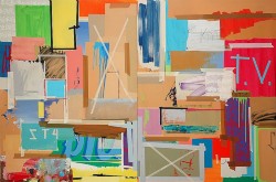 Struttura 4,
2010,
oil on canvas, diptych,
cm 200 x 150 (each)