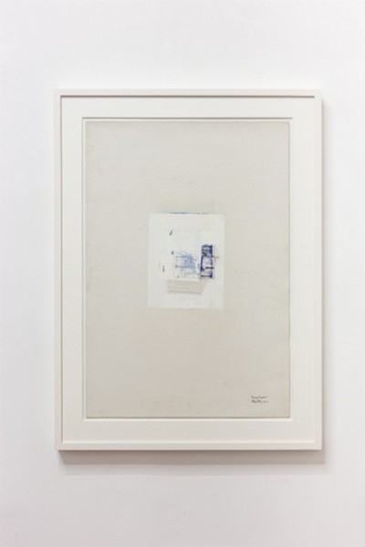 This answer to happiness,
1973,
ink, painting and collage on board,
cm 79,5 x 54,6 (sheet); cm 97 x 71,5 (framed), photo: Danilo Donzelli