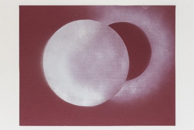 Dimensione cerchio (Circle dimension), 1970, spray paint on paper, cm 50 x 70