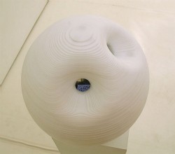 Miniverse 2. Sculpting in time,
2009,
video sculpture, white acrylic, video screen,
35 cm
