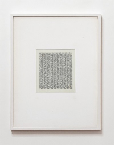 Partitura asemantica (Asemantic score), 1973, indian ink on tracing paper, indian ink on paper, cm 73 x 53 (framed), cm 70 X 50 (unframed)