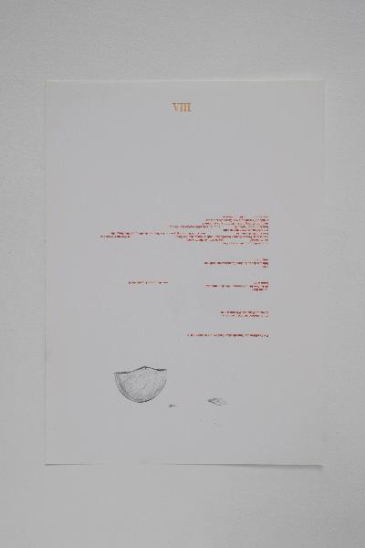 La giustizia, drawing, graphite, printing movable type and digital print on paper, cm 35 x 25