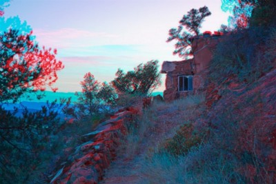 The Ernst's hut side view,
2014-2015,
anaglyph,
cm 40 x 60,
ed. 3 + 2 A.P.
