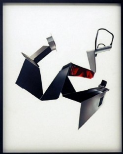 Focolare (Fireplace), 2008, collage on paper, cm 74,5 x 60 