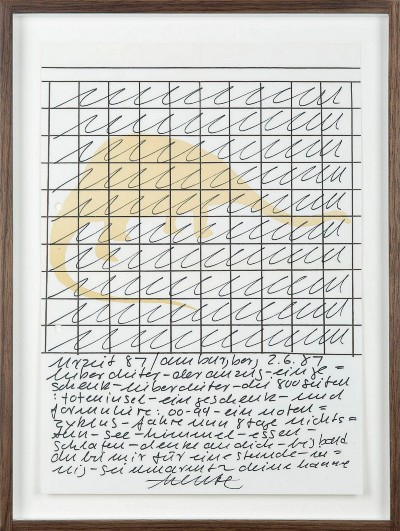 Hanne Darboven,
Untitled,
1987,
marker on printed paper,
cm 29,5 x 21,
photo: Danilo Donzelli