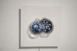 Time Bubble,
2011,
videosculpture, HD video, glass, wood, screen,
cm 36 x 36 x 6,
var. of 5
