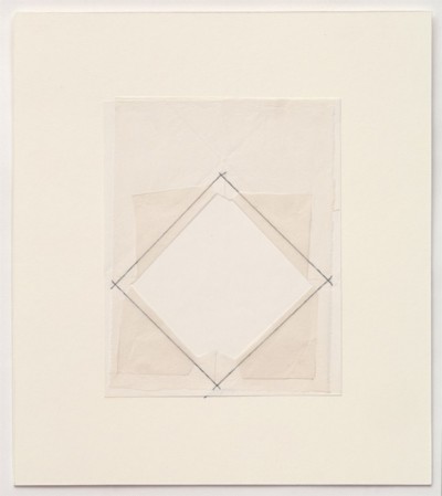 Untitled,
1977-1978,
pencil and thread on paper,
cm 25 x 20 (sheet); cm 42 x 37 (framed), photo: Danilo Donzelli