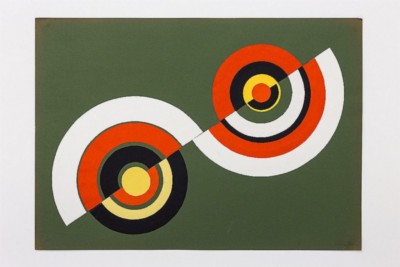 Dimensione cerchio (Circle dimension), 1969-72, collage on paper, cm 50 x 70