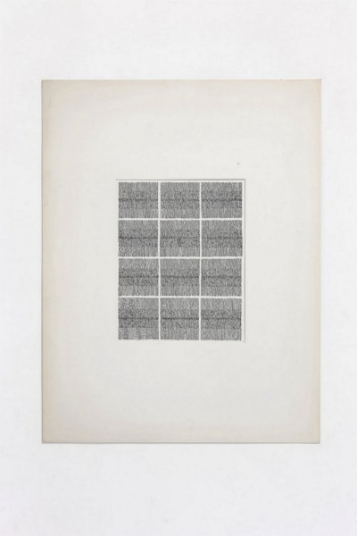 Partitura asemantica (Asemantic score), 1974, indian ink on paper, cm 65 X 49,5 (unframed) 