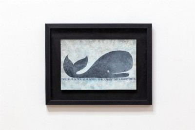 Pino Pascali,
Balena-Moby Dick,
1964-65,
mixed media on paper,
cm 30 x 45,
photo: Danilo Donzelli