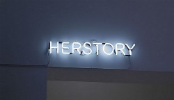 Herstory, 2014, neon light, cm 10 x 75, ed. 3 + 1 AP