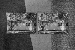 At Jan's dinner, a strabic view of the Ernst house, 2015, black and white photo, cm 40 x 60 ed. 3 + 2 AP 