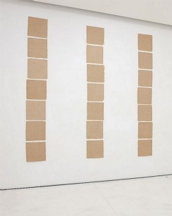 Impressione I, II, III,
2012,
7 elements, dry-print on handmade cotton paper,
cm 245 x 32 (each)