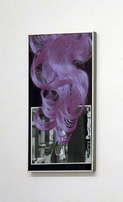 Documenti, Thomas (II),
2012,
collage, photocopy, synthetic hair,
cm 50 x 32 