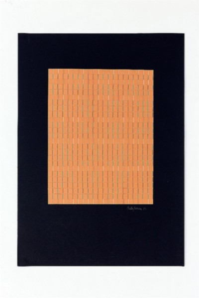 Giochi di linee (Lines games), 1972, collage on paper, cm 70 x 50